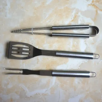 3pcs BBQ Grilling Tool Set with Case