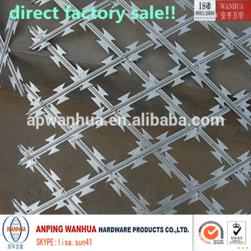 Anping Wanhua--Factory supply welded concertina razor barbed wire mesh