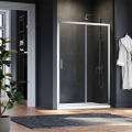 SALLY Bathroom Matt Black Framed Sliding Shower Door