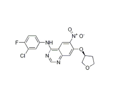 N-(3-Chloro-4-fluorophenyl)-6-nitro-7-[[(3S)-tetrahydro-3-furanyl]oxy]-4-quinazolinamine 314771-88-5