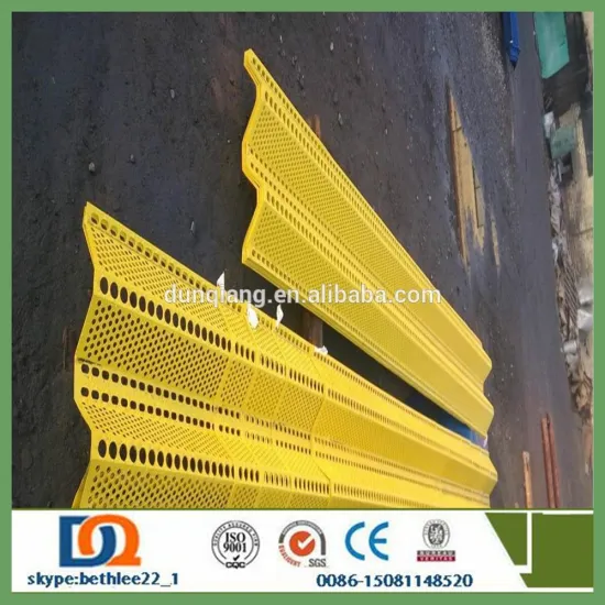 5 Windproof Perforated Mesh Fence / Perforated Anti Wind Dust Fence /double peaks wind dust fence
