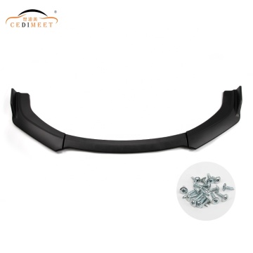 Lip phía trước nhựa màu đen mờ chất lượng cao cho ốp lưng xe hơi phổ quát