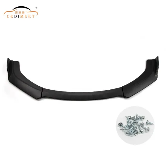 High-Quality Matte Black Plastic Front Lip for Universal Car Bumper