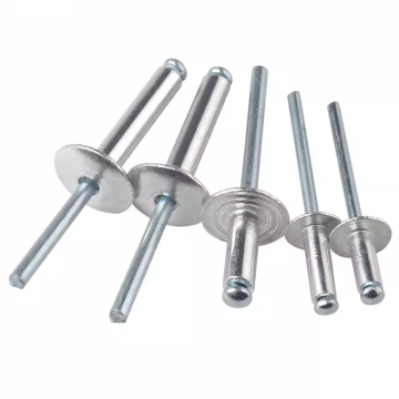 Wholesale Best Price for DIN 7337 Blind Rivets with Round Dome Head, 1/4 Size, Aluminum Material, and Large Flange: Pop Rivets for Various Applications