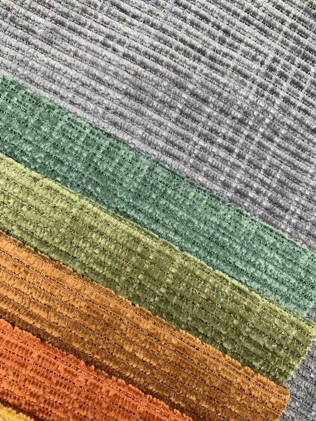 Comfortable Modern Striped Chenille Fabric for Furniture