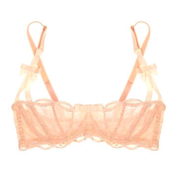 Transparent Bra, Made of Lace, Adjustable Straps, OEM Orders and Customized Designs are Accepted
