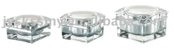 Cosmetic Container Acrylic Jar/acrylic jars for cosmetic packaging