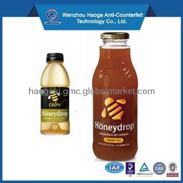 2013 New Waterproof labels for glass bottles