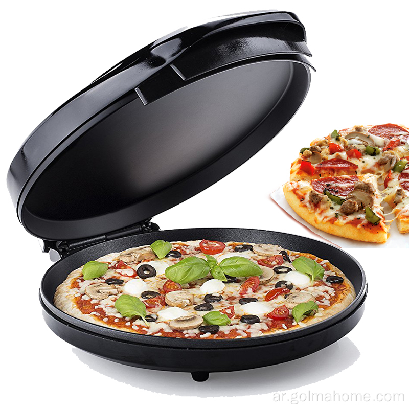 فرن بيتزا متعدد الوظائف يفتح بزاوية 180 درجة لشواية صينية قابلة للتعديل درجة حرارة صانع البيتزا الكهربائية