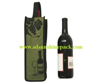 jute fabric wine bag
