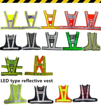 high visibility safety reflective warning vest