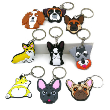 Custom PVC Keychain Personalized Promotional Item with UV Printing Stainless Steel Metal Type for Logo Display