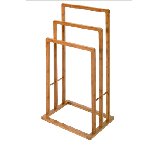 Eco-friendly bamboo bathroom shower shelf tower rack