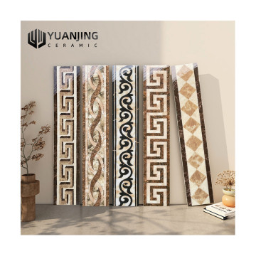 Porcelain Border Tiles 150x800mm for Living Room - Waveguide Wire Mosaic Microcrystalline Stone