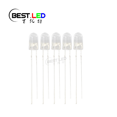 Super Bright 5mm Orange LED 600nm without Collar