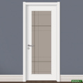 豪華な白い木製ドアコンポジット木製ドア