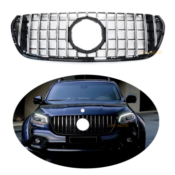 Pickup W470 Black GT Grille Grille Pront Front For Mercedes-Benz X-Class W470/X470-2016/2018/2019