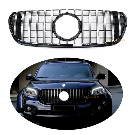 PICKUP W470 Black GT Grille Front Bumper for Mercedes-Benz X-Class W470/X470 - 2016/2018/2019
