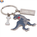 Regalo metal personalizado anime animal llavero esmaltado