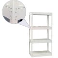 White Metal Sturdy Storage Rack Shelves