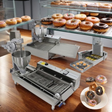 Mesin pembuat donat bertenaga gas 3-in-1 profesional