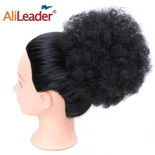 Chignon sintetico capelli afro crespo ricci coulisse Bun