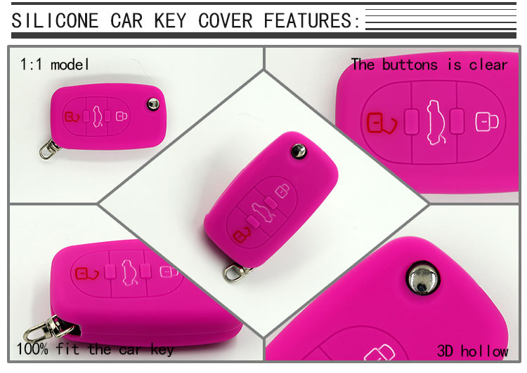 Audi Silicone Car Key Fob Cover 