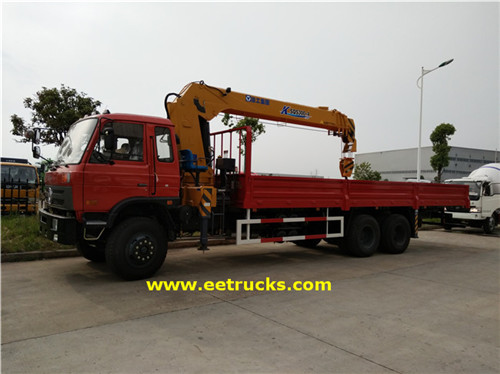 Dongfeng 12 Wheeler 10T Hydraulic Crane Malori