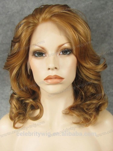 Light blonde wavy lace front hair synthetic lace wig hair