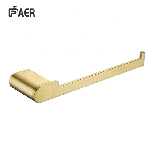 Gold Finishing Copper Single Towel Rack