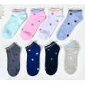 Geometric patterned polyester socks for children and women