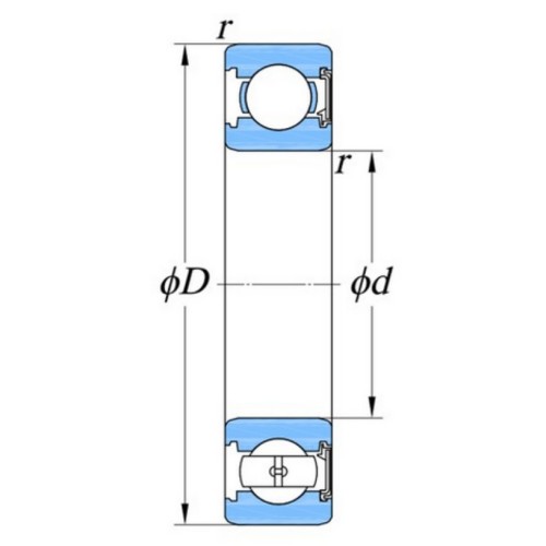 带密封圈单列深沟球轴承