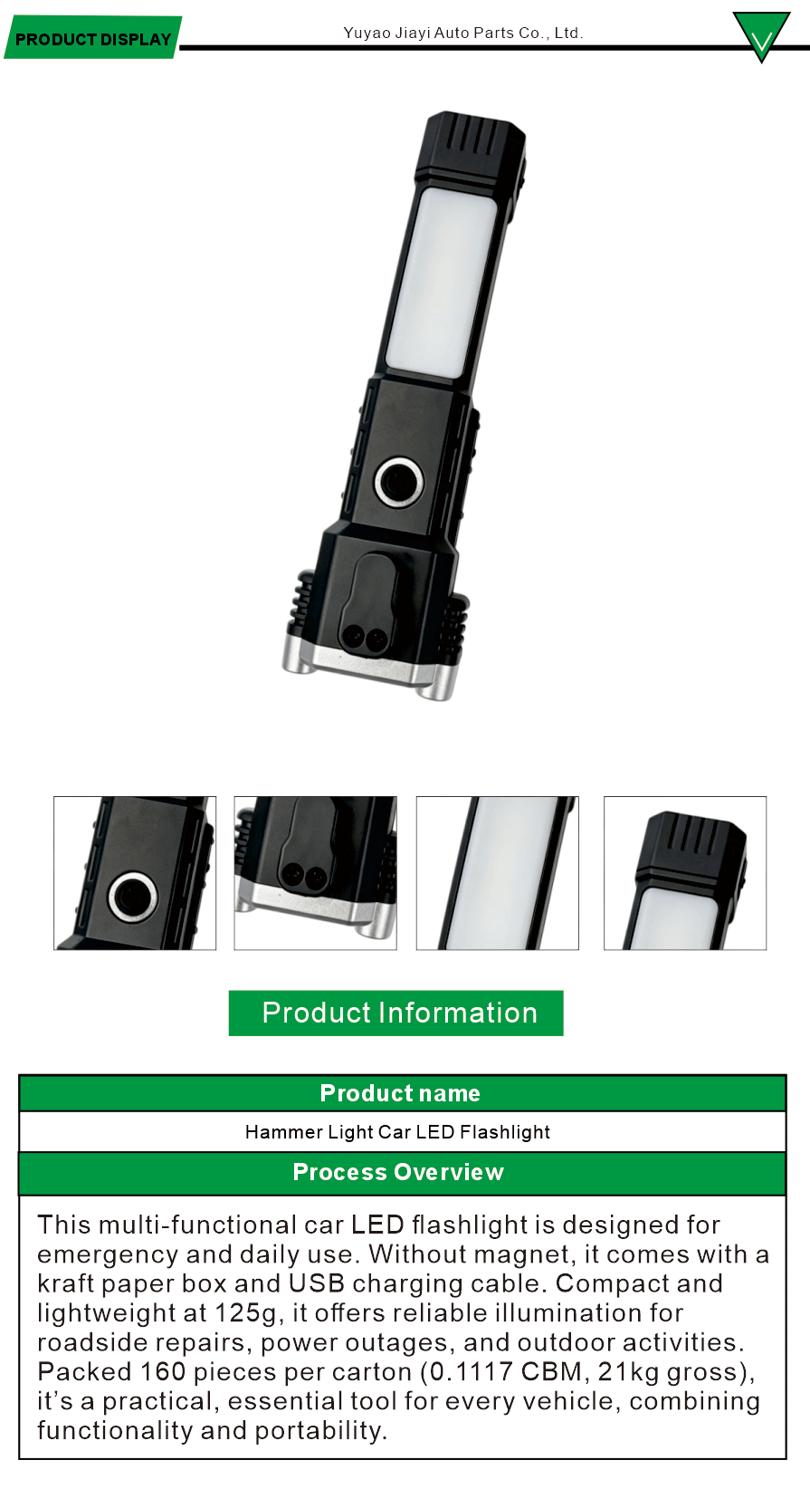 Car LED Flashlight Bright Light