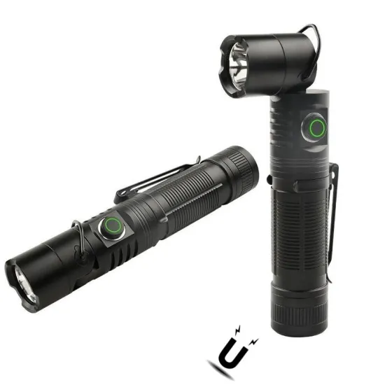 Super Bright Linterna: A Powerful, Rechargeable EDC Mini Flashlight with Magnet and Rotating Function