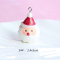 Custom made cheap resin santa claus charms