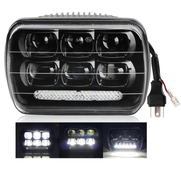 12/24V 60W LED Headlights with DRL for Trucks and Cars