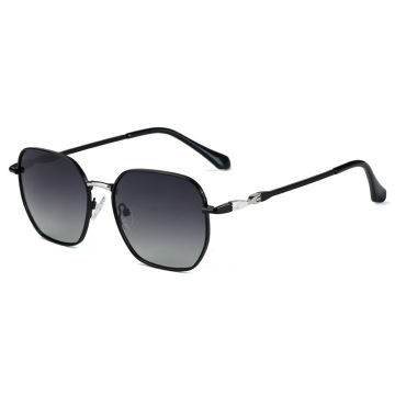 Unisex Acetate Temples Geometric Metal Sunglasses