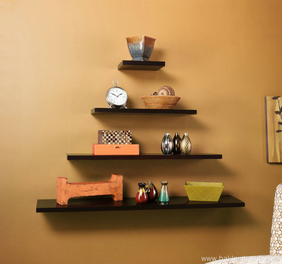 Wooden Floating Wall Shelf & Storage Cabinet