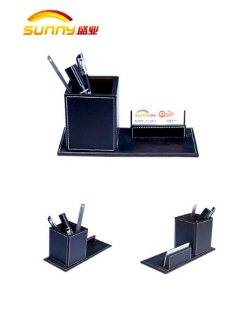 Multi-functional leather Pen Holder