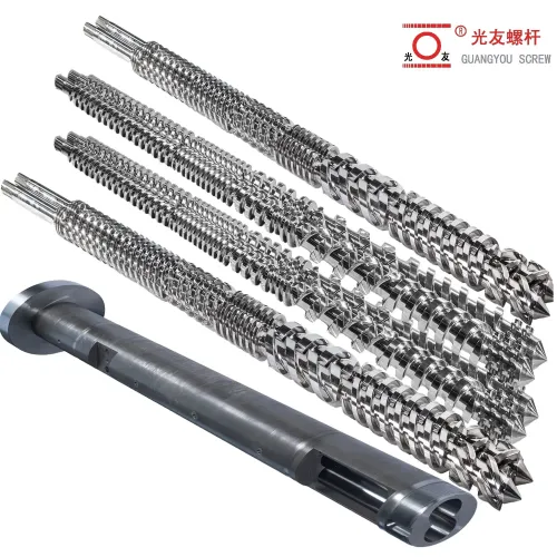 Ang Chrome-plated WPC extruder screw at mga bahagi ng bariles