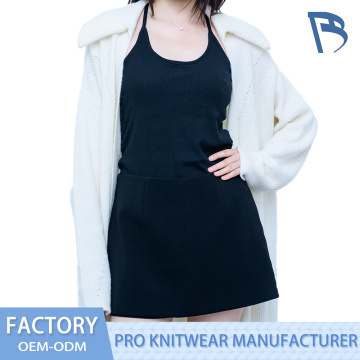 Áo len dài nữ mềm mại có lông cừu Nitrile