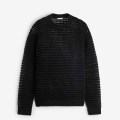 Crew Neck Cotton Knitted Sweater For Men