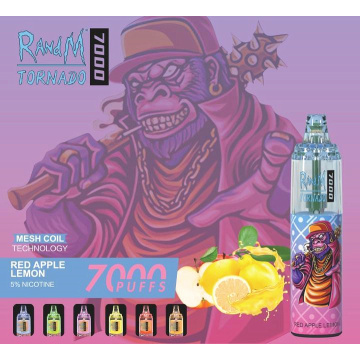 RM 토네이도 7000 퍼프 일회용 vape 도매 가격