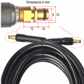 Tuyau de lave-glace à haute pression 10 mètres Connexion rapide