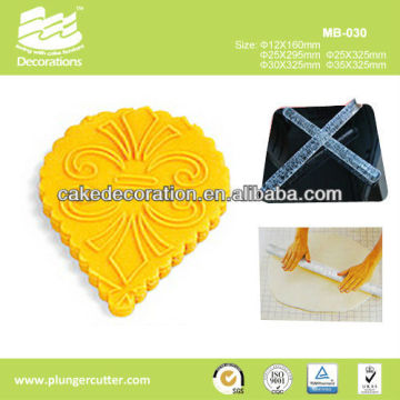 arcylic fondant cake decoration embossing rolling pin