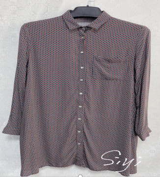 Women's Viscose Single-Breasted Button-Down Blouse