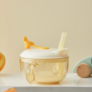 Translucent Kids Cup with Dual Handles and Lid