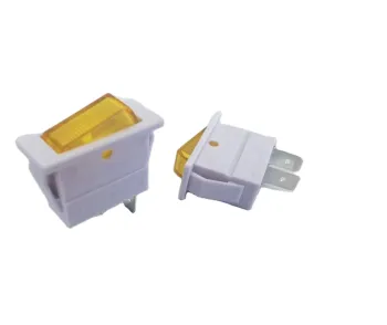 China Appliance Parts CDC NEW Factory Wholesale HCKD-045 10A 250VAC 15A 125VAC 2P Yellow Rocker Switch Boat Switch
