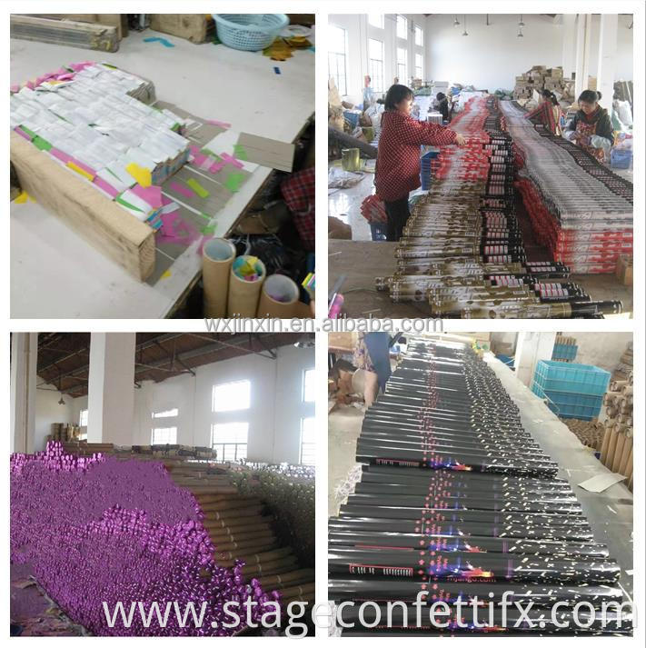 Handheld electric paper confetti gun Compressed Air Wholesale Biodegradable Party Popper Gold Confetti Cannons For Sale