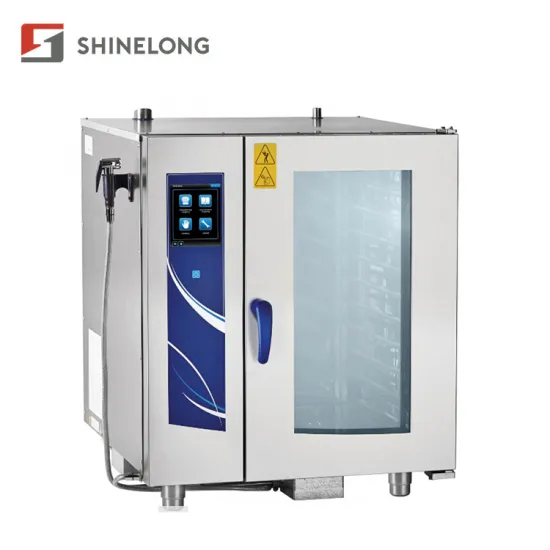 Stainless Steel Combi Oven 10 Tray Combi Steamer with Boiler (Digital Type)